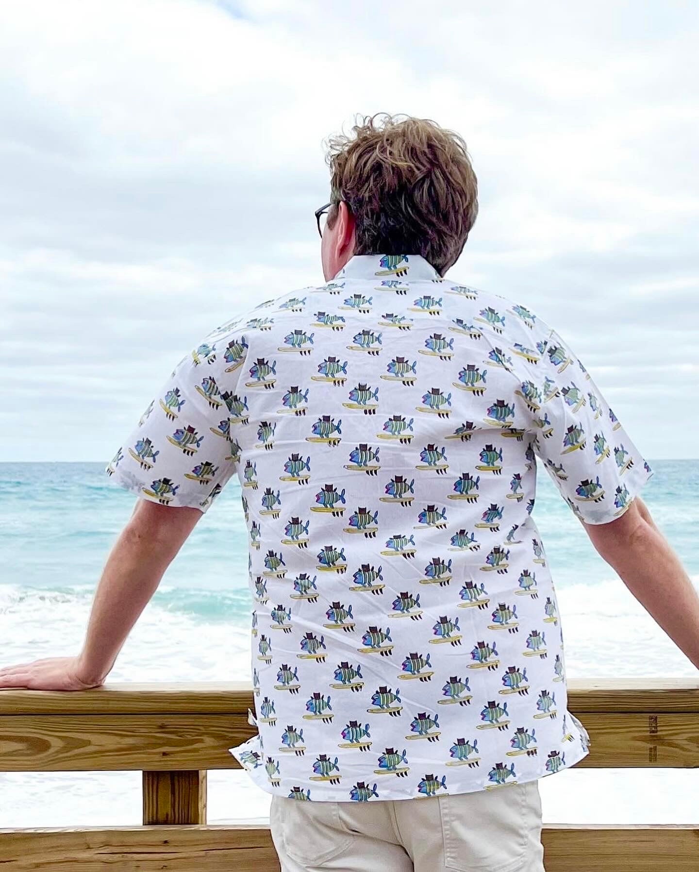 Surfing Fish Men's Shirt