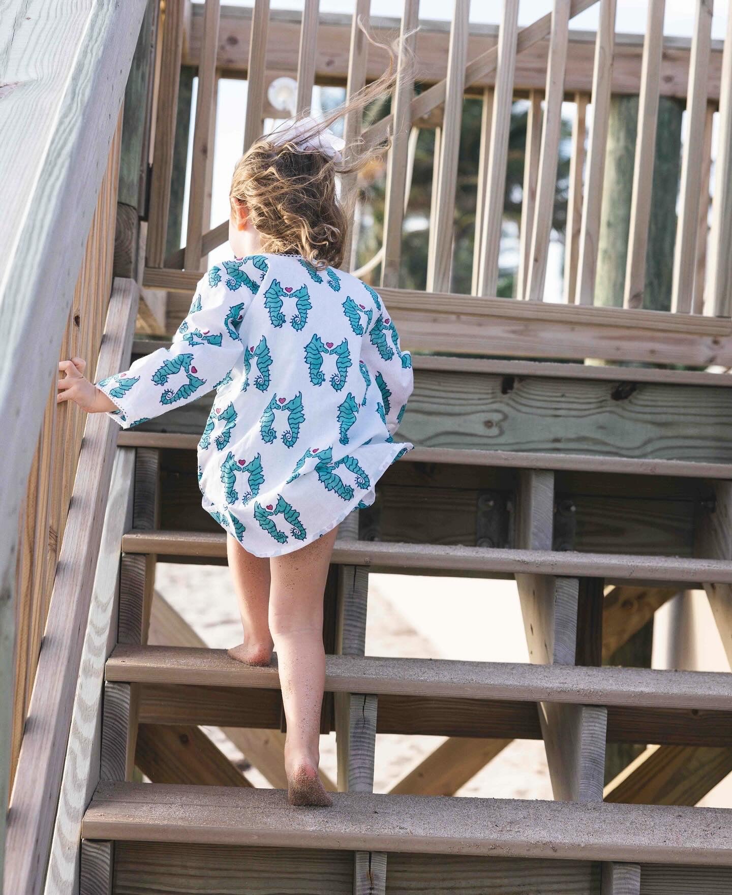 Children's Seahorse Kurta Cover Up