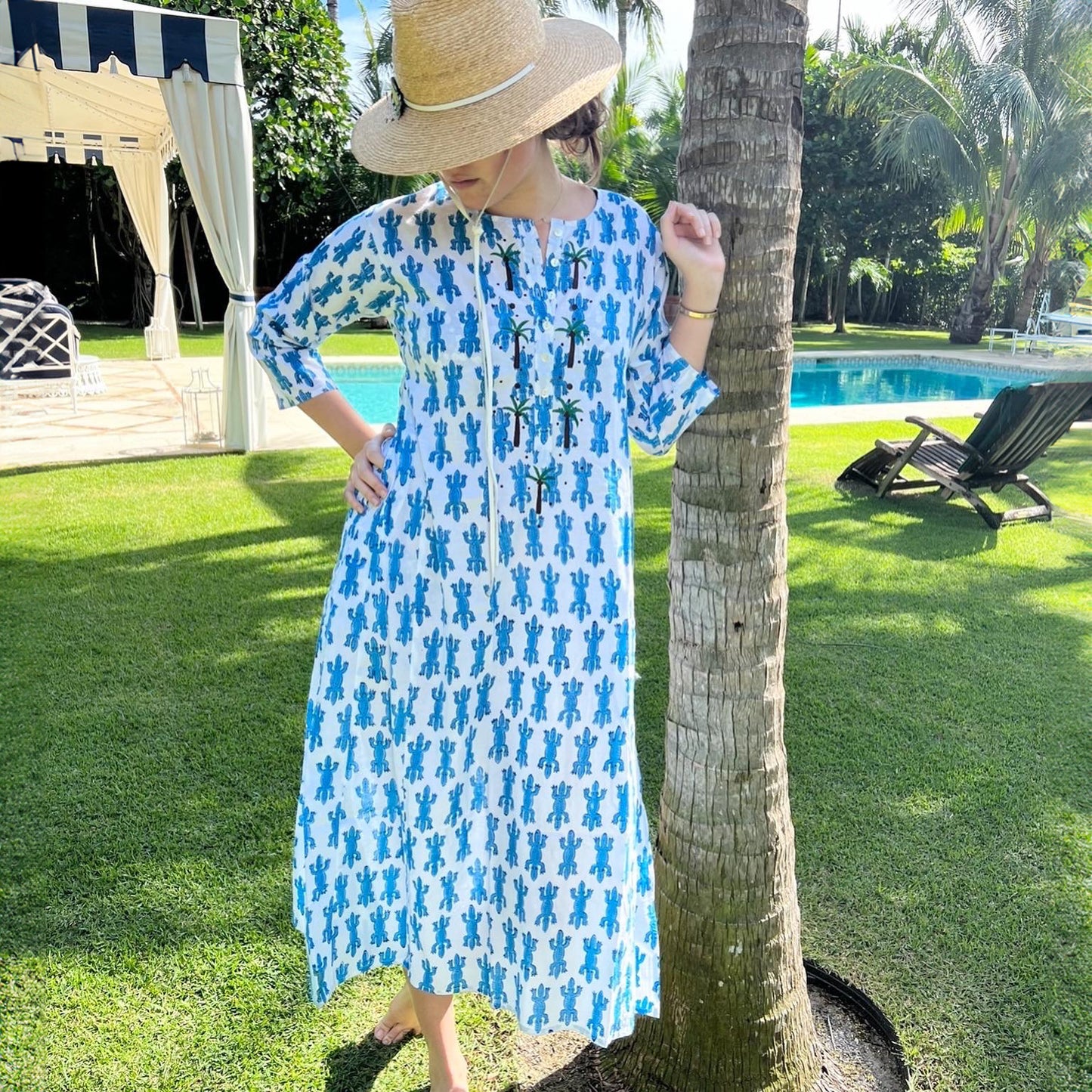 Alligator Long Cover up Kurta