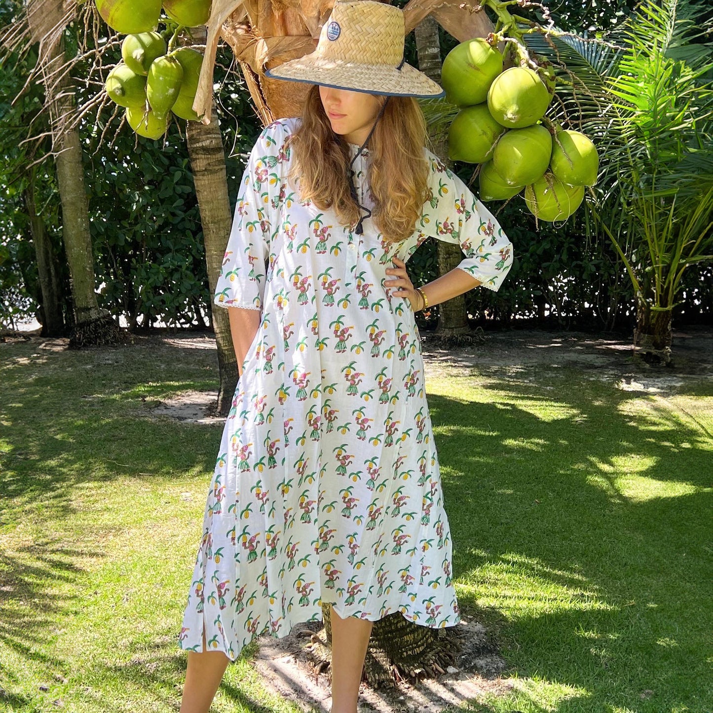 Aloha Monkey Long Cover Kurta