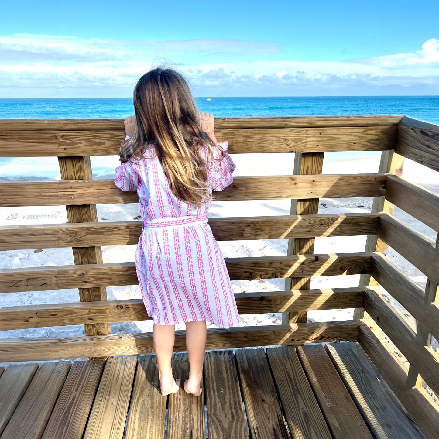 Fish Stripe Children's Unisex Robe