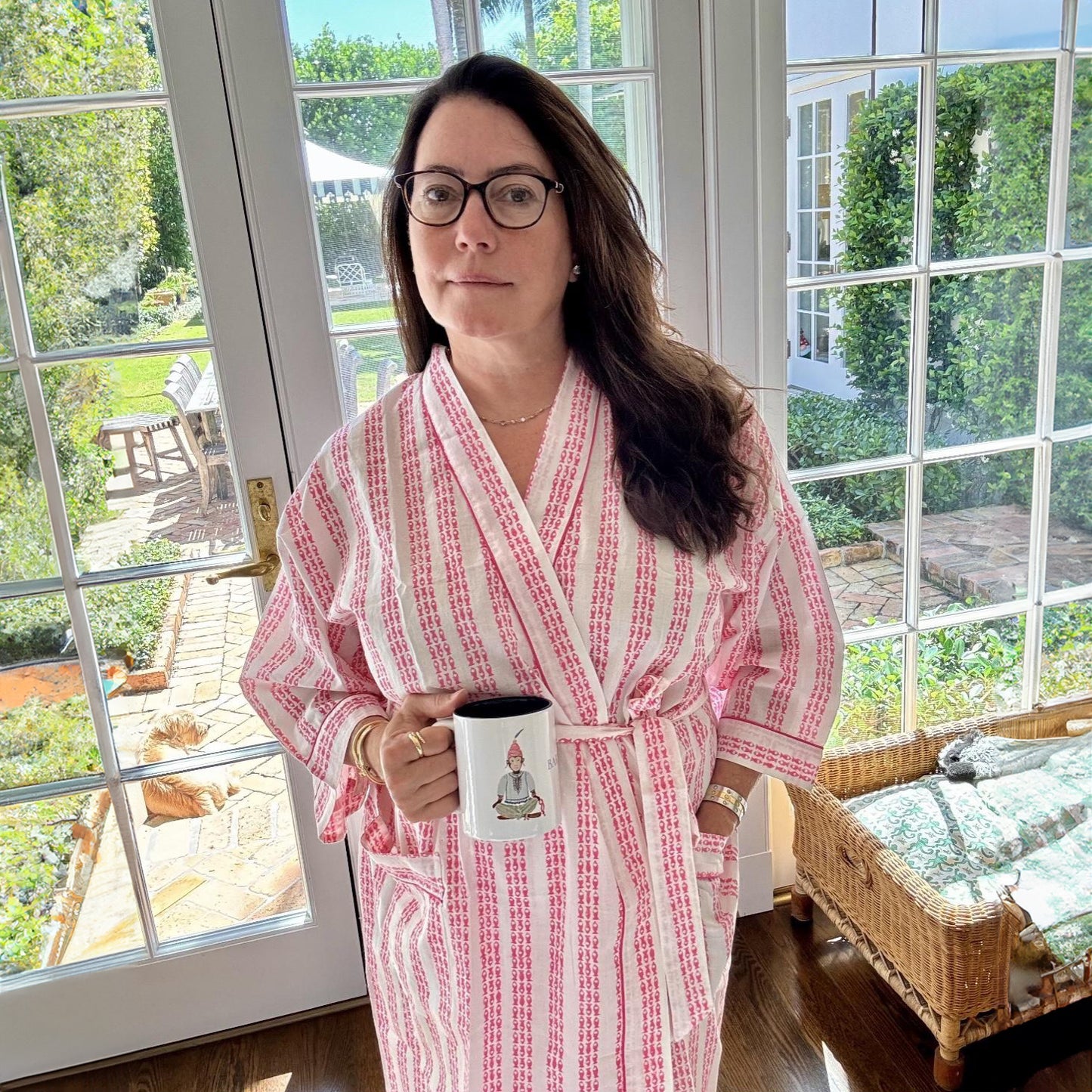 Fish Stripe Women's Robe