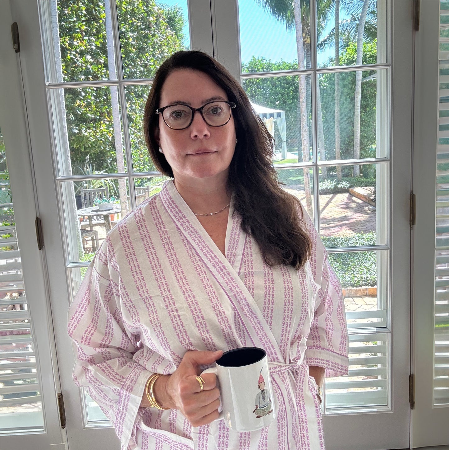 Fish Stripe Women's Robe