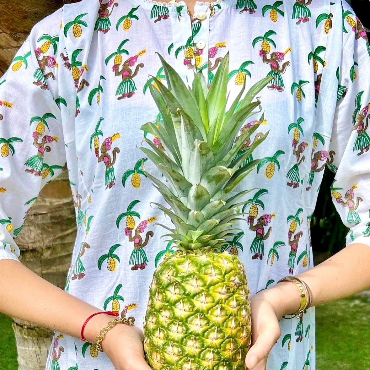 Aloha Monkey Long Cover Kurta