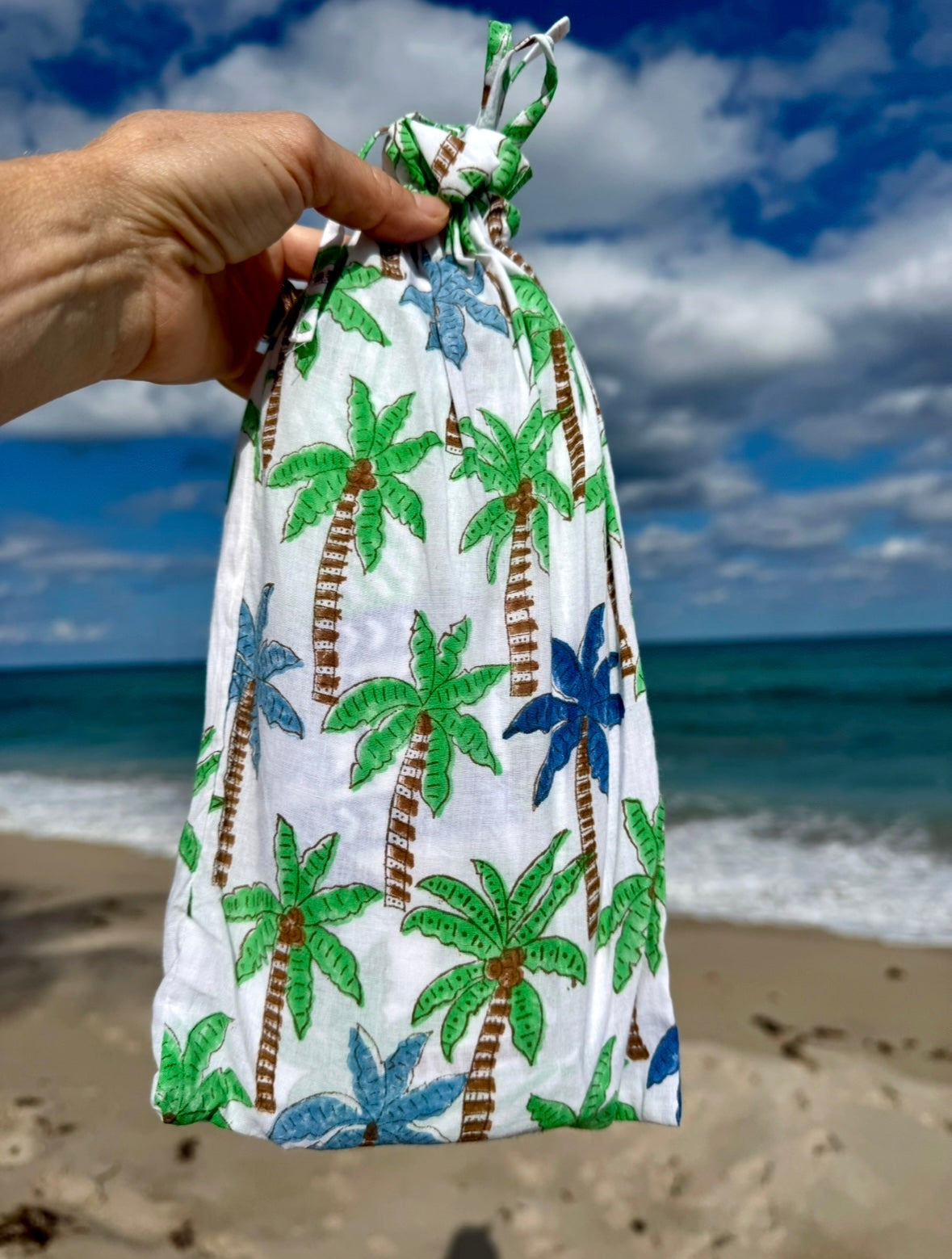 Dolphin Road Palm Tree Sarong