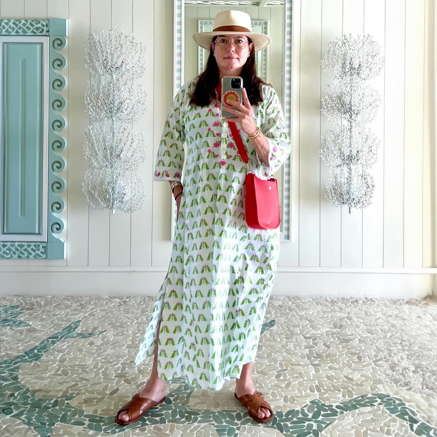 Parrots in Love Long Cover Up Kurta
