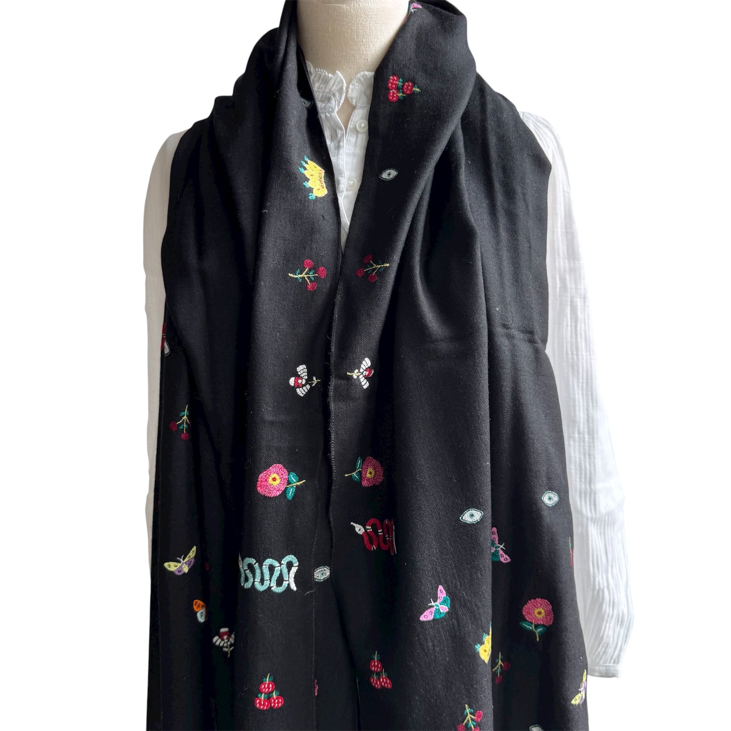Hand Embroidered Pashmina