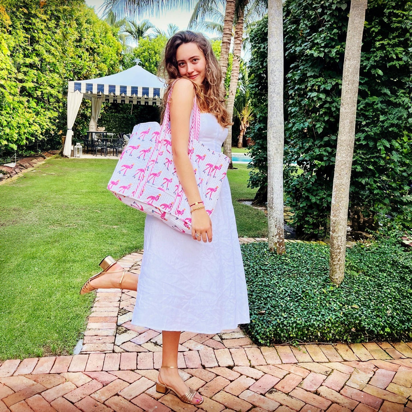 Roller Flamingo Tote