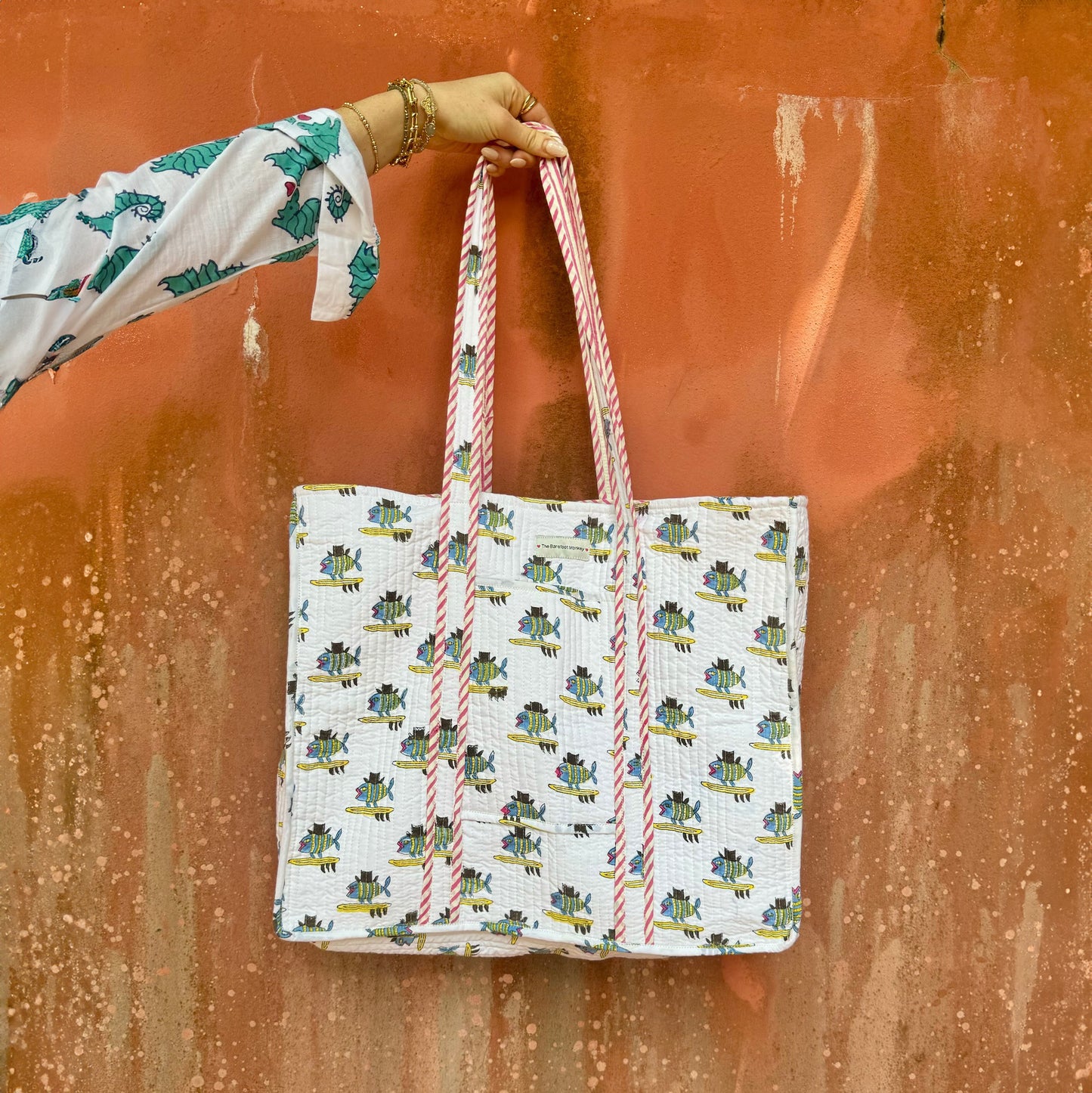 Surfing Fish Tote