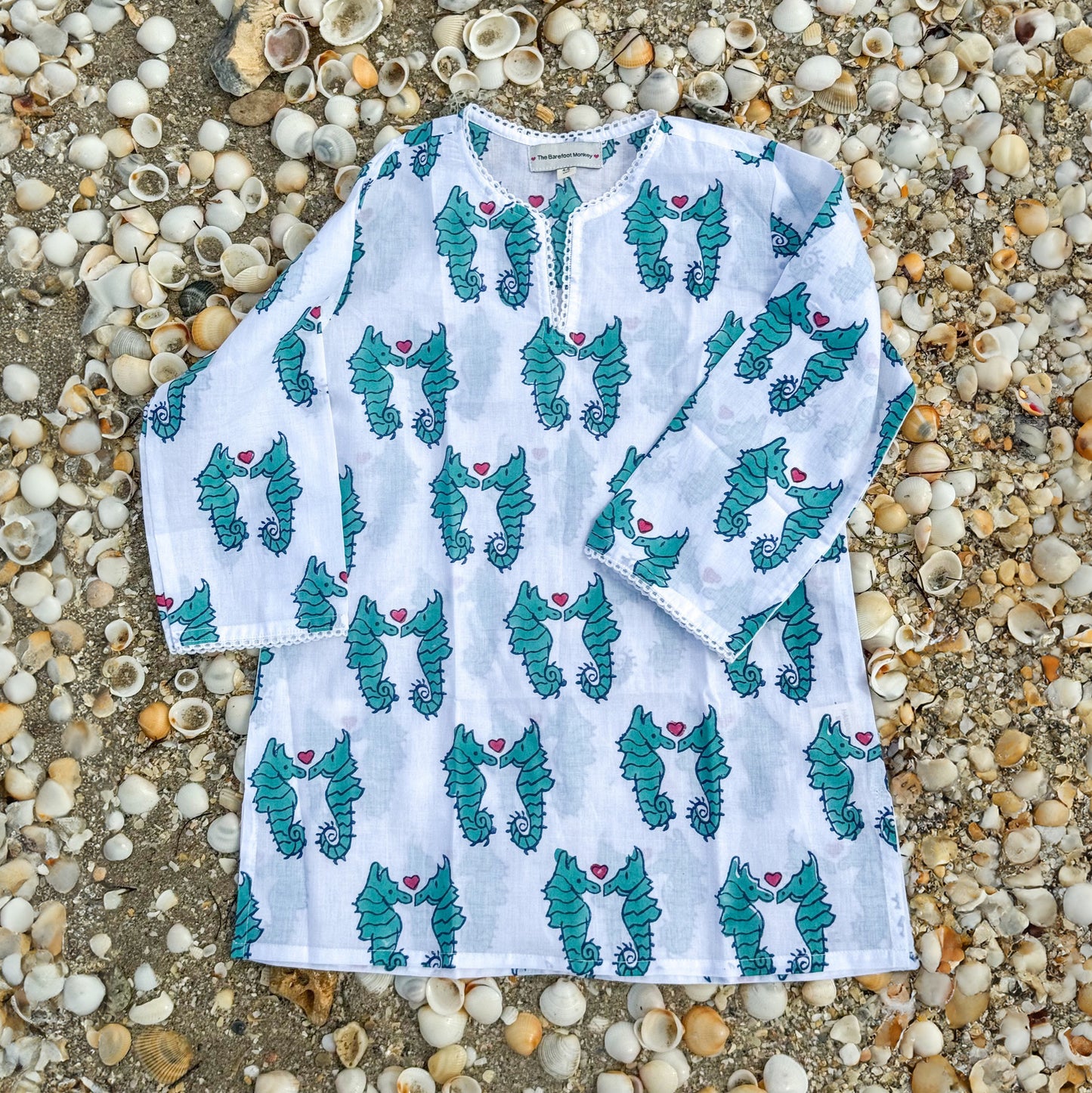 Children's Seahorse Kurta Cover Up