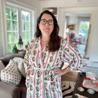 Flower Monkey Robe