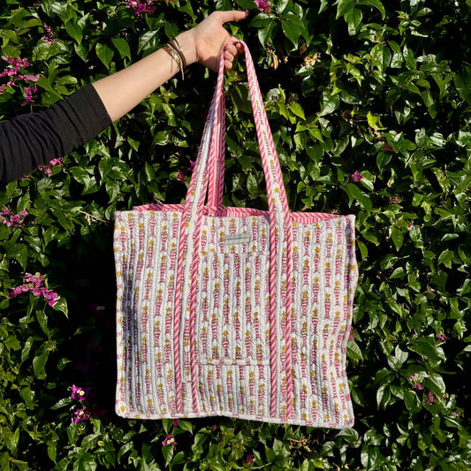 Follow The Sun Quilted Tote