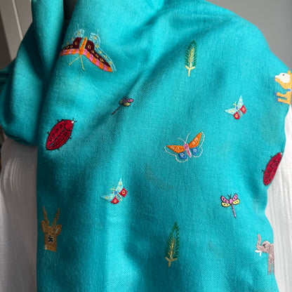 Hand Embroidered Pashmina