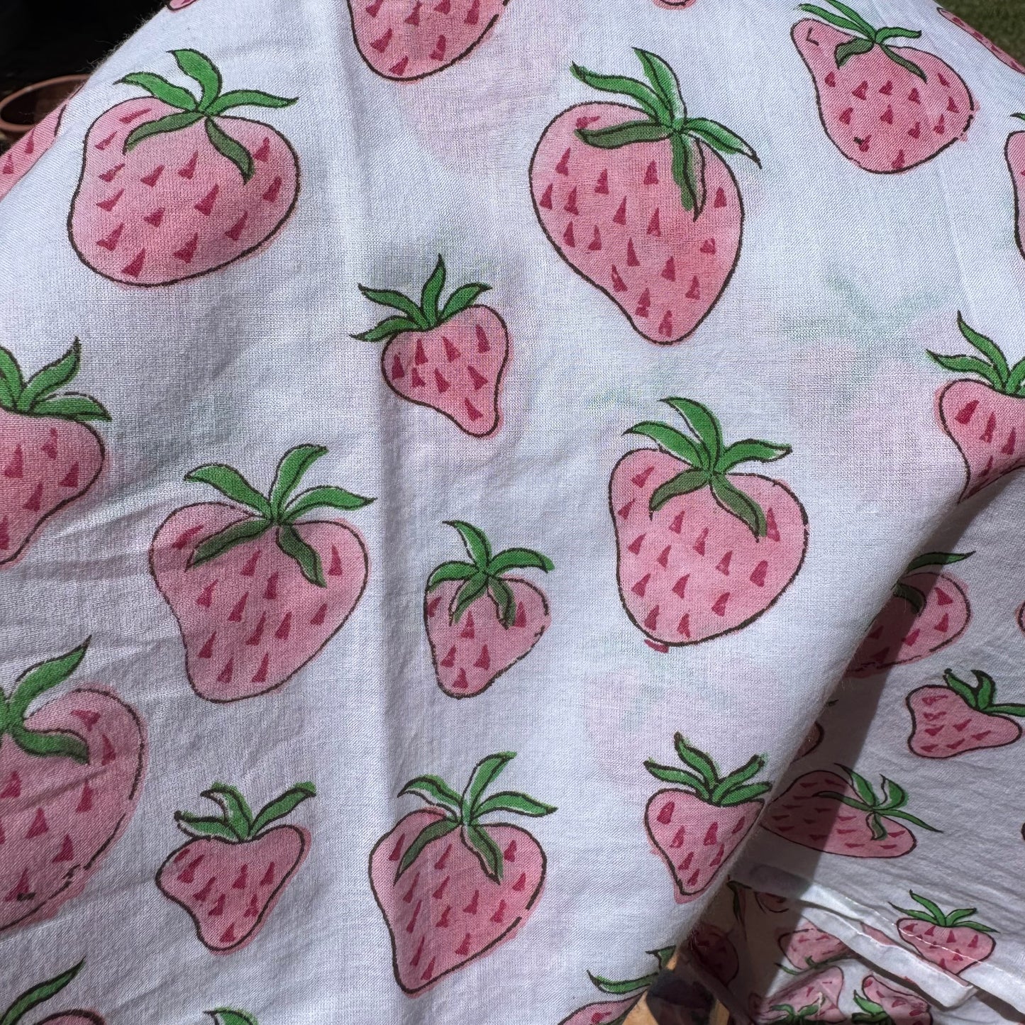 Sweet Strawberry Short Cover Up