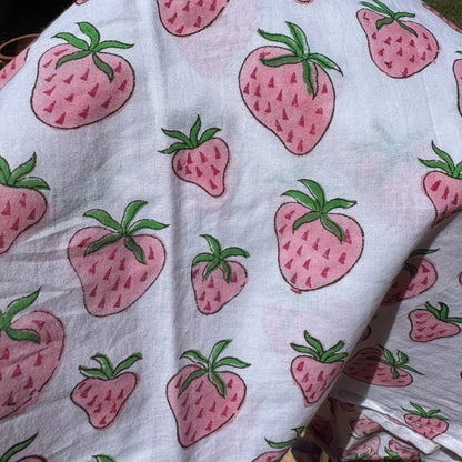 Sweet Strawberry Short Cover Up