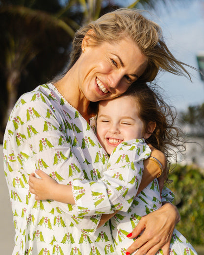 Parrots In Love Children's Kurta