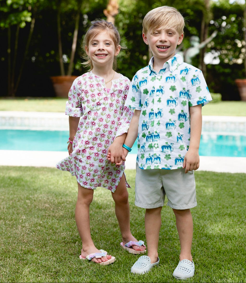 Happy Flower Children's Kurta