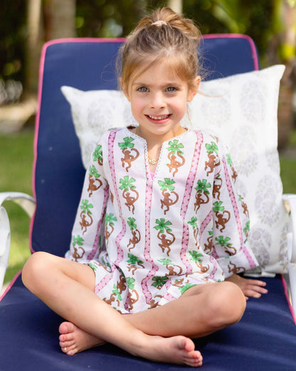 Flower Monkey Children's Kurta