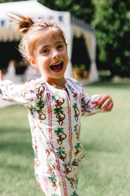 Flower Monkey Children's Kurta