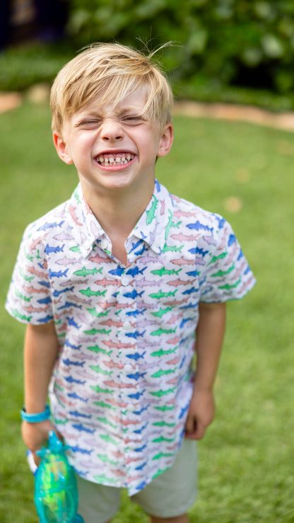 Multi colored Shark Boy's Shirt