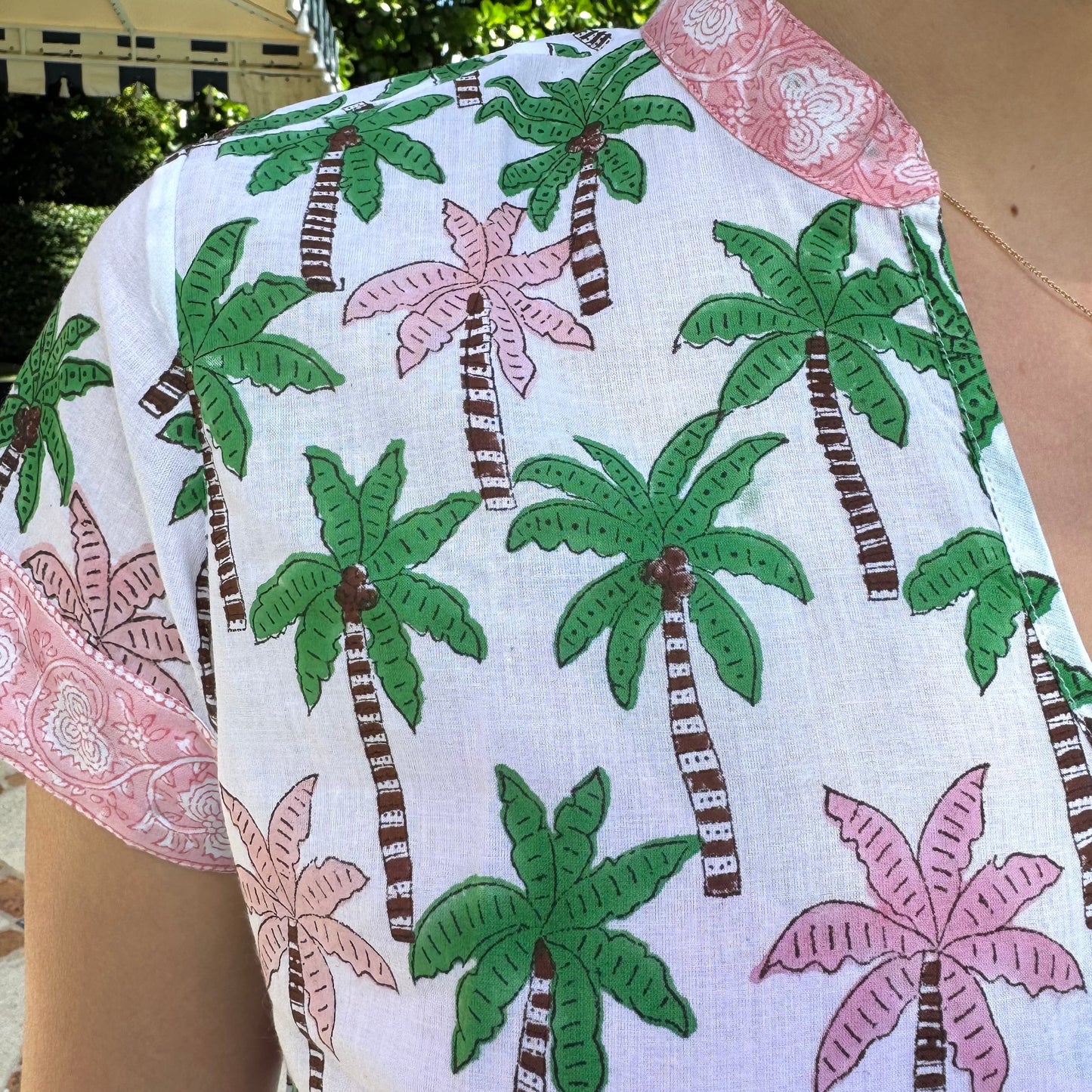 Dolphin Road Multi Palm Tree Short Kurta