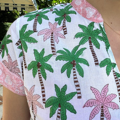 Dolphin Road Multi Palm Tree Short Kurta