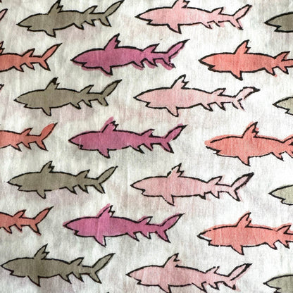 Multi Color Shark Short Cover Up