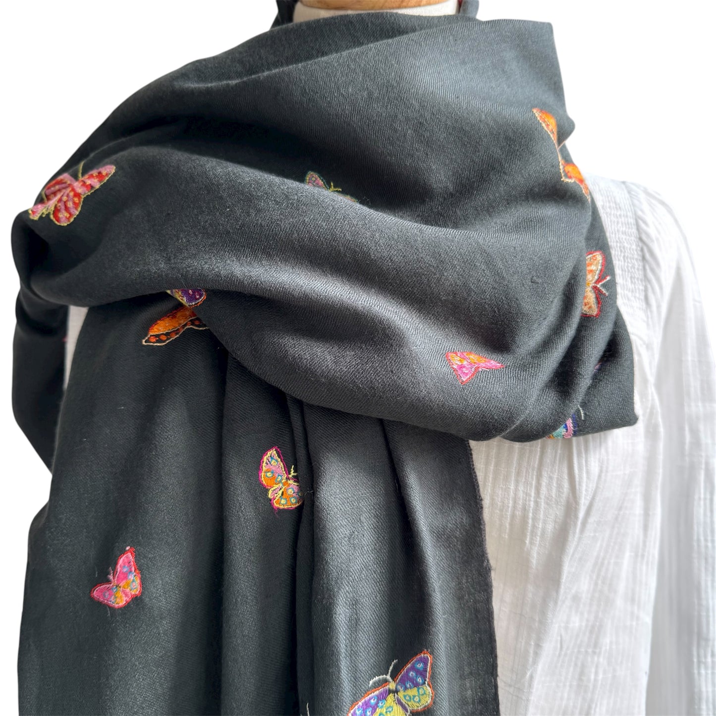 Hand Embroidered Pashmina