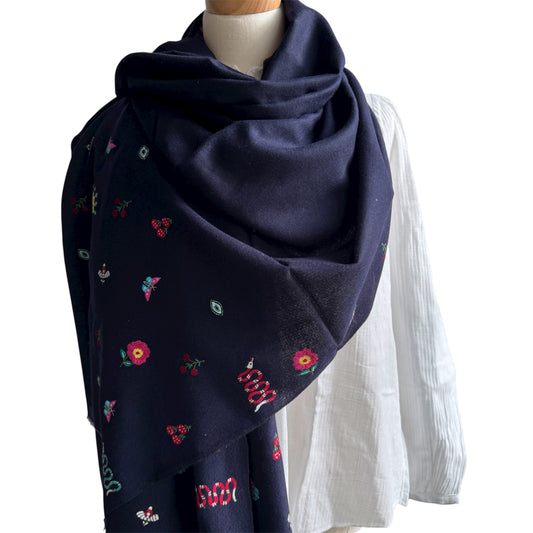 Hand Embroidered Pashmina