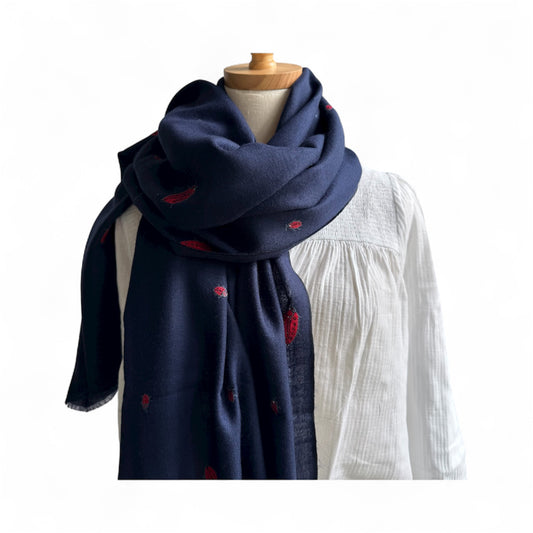 Hand Embroidered Pashmina