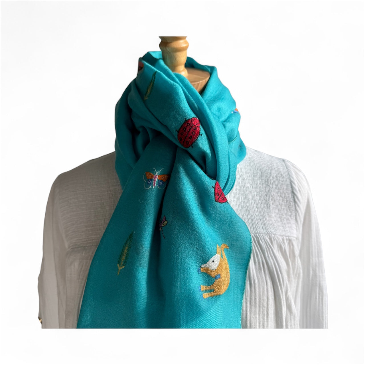 Hand Embroidered Pashmina
