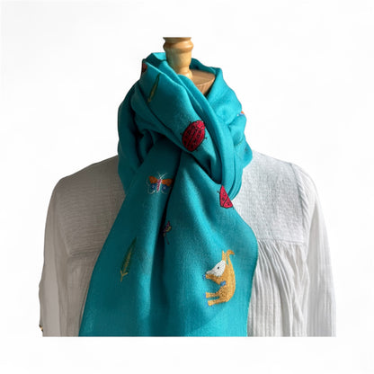 Hand Embroidered Pashmina