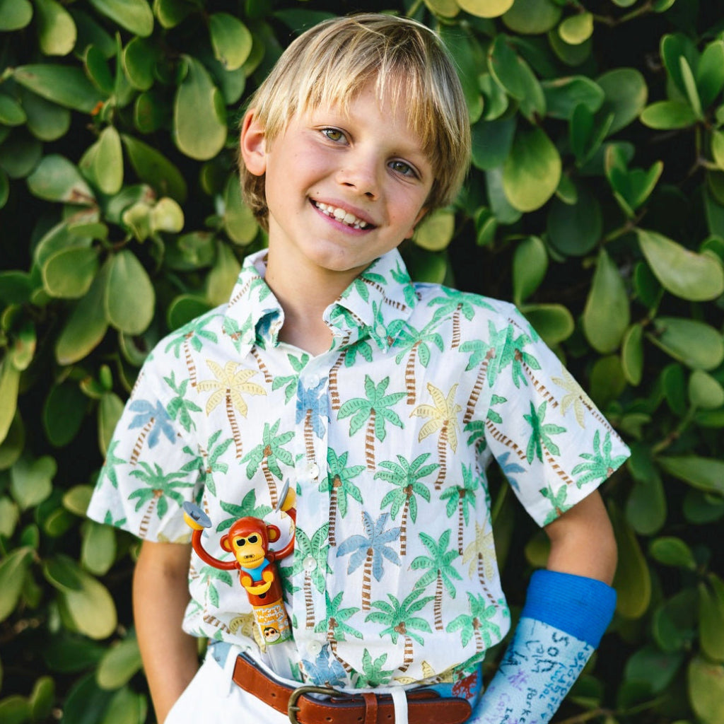 Dolphin Road Palm Tree Boy’s Shirt