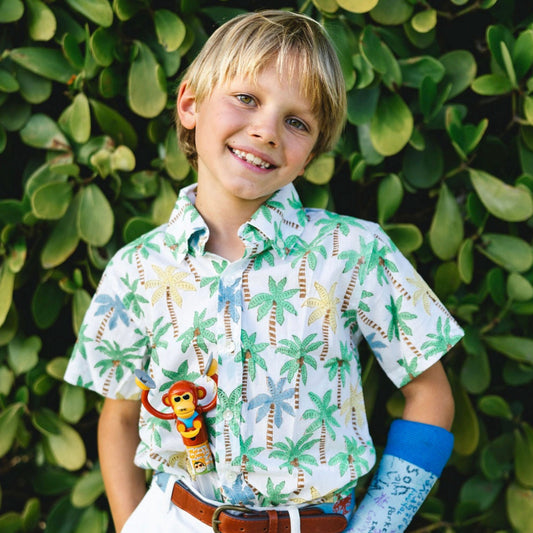 Dolphin Road Palm Tree Boy’s Shirt